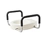 Medline Elongated Raised Toilet Seat with Arms, 3.5 " H, 400 lb. Capacity, White, (G4-301RX1)~#|#~0003E150-26AA-4FC6-88CF944E2799C8F3_sc7