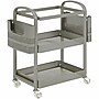 Lorell 2-Shelf Metal Mobile File Cart with Caster Wheels, Champagne Gold (LLR45654)~#|#~000A877D-1490-4EE8-97E81A00A12FC609_sc7