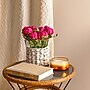 National Tree Company 10" Pink Peony Flower Bouquet in White Basket (MT81-06126GPK-1)~#|#~0015BAA2-9C0C-45C0-B089D9B73E8D2C58_sc7