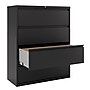 Staples Heavy Duty 4 Drawer Lateral File Cabinet, Letter/Legal Size, 52.36"H x 42"W x 18.62"D, Black (59621/17460)~#|#~002DD790-A68E-47FA-9AD956F1251409C9_sc7