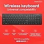 Staples TECH Slim Wireless Keyboard, Full‑Size 104‑Key, Quiet Scissor Keys, USB Receiver, Black~#|#~0031A1A9-D44F-4725-8825F31F48CC5418_sc7