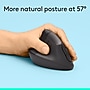 Logitech Lift Wireless Ergonomic Left Handed Optical Mouse, Graphite (910-006467)~#|#~0036AFF4-C9BD-410B-84E89B83E55EA04A_sc7