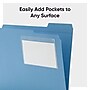 Smead Self-Adhesive Poly Binder Pockets, Index Card Size, Clear, 100/Box (68153)~#|#~003A7962-3639-4C41-A81AD90B490A962C_sc7