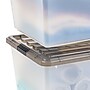 Iris 91 Quart Storage Container with Lid, Plastic, Gray, 4/Pack (500253)~#|#~003D29CC-1E77-4523-9FEF879DDA88044A_sc7