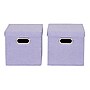 Household Essentials Collapsible Fabric Cube Storage Bin Set with Lids and Grommet Handles, (HH814-1)~#|#~003FC690-D0DA-4DDD-BDC45CDF841A7ED2_sc7