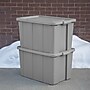 Sterilite 30 Gallon Tuff1 Tote with Snap-on Lid, Plastic, Cement, 4/Carton (16796A04)~#|#~0041EA4C-6FE8-45A3-940C9CF26E6DAC41_sc7