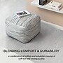 Anji Mountain Joya Gray Fabric Rectangular Pouf Ottoman (AMBPF034-2014)~#|#~005E2EAB-B3C5-4076-B0DA4AE14DB1EA09_sc7