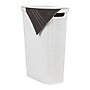 Mind Reader 10.57-Gallon Hamper with Lid, Plastic, White (40FABHAMP-WHT)~#|#~0066C370-458F-4535-B76654BAD5EAC761_sc7