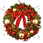 National Tree Company 36" Decorative Collection Cozy Christmas Wreath with Red and Clear Lights (DC13-104L-36W)~#|#~0070E0A1-566A-4F15-A0601F280CE5C35B_sc7