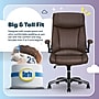 Serta Torrington Ergonomic Polyurethane Big & Tall Chair, 400 lb. Capacity, Dark Walnut Brown (52399-DBRN)~#|#~007449F7-96DC-47D0-A5CD063249AAD6AF_sc7