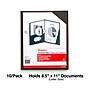 Staples 10% Recycled Smooth 2-Pocket Paper Presentation Folder with Fasteners, Black, 10/Pack (13386-US)~#|#~008725A3-074C-4100-86A3890BACAA6934_sc7
