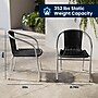 Flash Furniture Lila Indoor-Outdoor 31.5'' Round Table Set with 2 Rattan Chairs, Black (TLH32RD020BKCH2)~#|#~0087C164-10BC-4E18-9E8D28EF9B8A6B7B_sc7