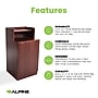 Alpine Industries Food Service Trash Can Enclosure, 32 Gallon, Mahogany (ALP476-DH-MA)~#|#~00B009F2-CE4B-45F6-A7558E0A76876285_sc7