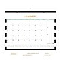 2027 Blue Sky Day Designer Rugby Stripe Black 22" x 17" Monthly Desk Pad Calendar, Black/White (143895-27)~#|#~00D104CD-3071-4E01-B7F605EC7AAE4A49_sc7