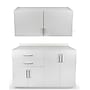 Viva Comfort 36'' H x 48" W Exam Room Medical Cabinet with 48" W Wall Cabinet, 4 Doors, 2 Drawers, Gray (90248NS-GRY-WAL)~#|#~00D3E4CF-0476-4146-983614CD597687B8_sc7