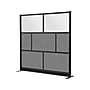 Luxor Expanse Series 7-Panel System Starter Wall, 70"H x 70"W, Freestanding, Black/Gray PET/Acrylic (MW-7070-FCGB)~#|#~00D478E4-B3B7-42AE-844BF37C70A4769C_sc7