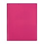 Staples Matte 2-Pocket Plastic Portfolio Folder with Fasteners, Pink (55480)~#|#~00EB665D-EC2C-4004-B5B6D064FFE3F133_sc7