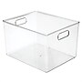 iDESIGN Medium Plastic Storage Bin, Clear (64310)~#|#~01371E62-3DD1-4296-BC9B9C4673BB9E2D_sc7