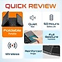Delton F75 Small Wireless Foldable Portable Keyboard and Touchpad, Black (DKBF75)~#|#~0139364A-E418-4753-B46828A12572CEFF_sc7