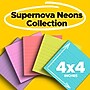Post-it Super Sticky Notes, 4" x 4", Supernova Neons Collection, Lined, 90 Sheets/Pad, 6 Pads/Pack (675-6SSMIA)~#|#~013B527A-F082-4AAC-870C292775FC3ED7_sc7