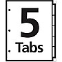 Office Essentials Insertable Paper Dividers, 5 Tabs, Multicolor (11465)~#|#~013DB779-F885-4CD1-9049C24C0D52161C_sc7