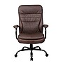 Boss LeatherPlus Faux Leather Executive Big & Tall Chair, 400 lb. Capacity, Bomber Brown (B991-BB)~#|#~013E3525-A277-4F03-9407C9B0745E7A42_sc7