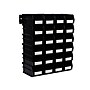 Triton Products LocBin Medium Stackable Plastic Storage Bin, 3" x 4.125"x 7.375", 1.58 Qt., Black, 24/Pack (3-220BKWS)~#|#~018CACAB-ECB8-4395-AF550632C863B366_sc7