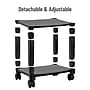 Mind Reader 2-Shelf Mobile Printer Utility Cart with Wheels, Black (PRCARTSM-BLK)~#|#~01954565-88EF-462F-B3F30021B0D6E297_sc7