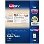 Avery Index Cards, 3" x 5", Matte White, Laser/Inkjet, 150/Pack (05388)~#|#~019CF1DD-3D1F-4AD5-A874C292D9630674_sc7