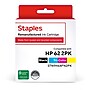 Staples Remanufactured Black/Tri-Color Standard Yield Ink Cartridge Replacement for HP 62 (TRN9H64FN2PK/STN9H64FN2PK), 2/Pack~#|#~01AB2B5D-2D15-4CE9-A32A10F7E2AEB694_sc7