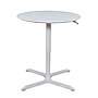 Luxor 36" Round Height Adjustable Café Table, White (LX-PNADJ-36RD)~#|#~020FC5FE-7F10-4368-B296D1F40CA28CC5_sc7