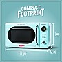Nostalgia Retro 0.7 Cubic Foot Countertop Microwave, Aqua (NRMO7AQ6A)~#|#~0220DB39-AEB2-4854-A32CA10F59B10CDD_sc7