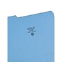Smead Reinforced File Folder, 3 Tab, Letter Size, Blue, 100/Box (12034)~#|#~sp36187745_sc7