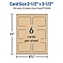 Avery Business Cards, 2-1/2" x 3-1/2", Matte Kraft Brown, 150/Pack (95328)~#|#~023C0F56-55B1-46E0-BD5E33244F700462_sc7
