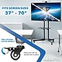 Mount-It! 2-Shelf Steel Mobile TV Cart Stand, Black (MI-876)~#|#~02432136-00BE-41A0-B098CF746DD0E4EE_sc7