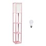 Creekwood Home Classix 62.5" 3-Tier Storage and Display LED Floor Lamp, with Feit LED Bulb, Light Pink (CWF-3007-LP-LB)~#|#~0271E3BC-1681-4261-87F1B3F341669842_sc7