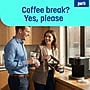 Perk 12 Oz Paper Hot Cups, 500 Count Bulk Disposable Coffee Cups for Hot Beverages, White/Blue~#|#~02799056-C597-4FB9-84C3DFC3385908CB_sc7