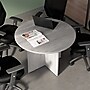 Bush Business Furniture 42W Round Conference Table with Wood Base, Platinum Gray (99TB42RPG)~#|#~029A089A-5584-434D-945081E11F32753D_sc7