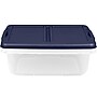 Home Logic 15 Qt. Latch Lid Storage Bins, Clear/White, 8/Pack (7101)~#|#~02A3FAFE-1199-4A2E-946393009B0BB1F2_sc7