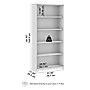 Bush Home Cabot Tall 5 Shelf Bookcase, Heather Gray (WC31766)~#|#~02A967BA-24CB-4723-9CEE274F049FF505_sc7