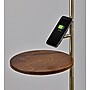 Adesso Wyatt 60"H Antique Brass Floor Lamp with White Textured Fabric Shade (2622-21)~#|#~02B682DA-F038-447B-81E2E3C0D374A25E_sc7