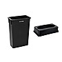 Alpine Industries Plastic Indoor Slim Commercial Trash Can with Lid, 23 Gallon, Black (477-BLK-PKG1)~#|#~02C2C841-51DF-4D6E-AC34F6EAE543E8E2_sc7