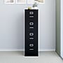 Staples Heavy Duty 4 Drawer Vertical File Cabinet, Letter Size Documents, 22" D x 14.9" W x 51.97" H, Black~#|#~02C49736-6A7F-4CAC-8C72CE422D6357A5_sc7
