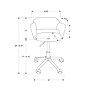 Monarch Specialties Inc. Armless Faux Leather Swivel Computer and Desk Chair, Black (I 7298)~#|#~02C6FEDF-C8F4-4531-8D7BE408BD5285F7_sc7