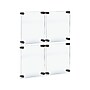 Azar Sign Holder, 12.5" x 15", Wall Mounted, Black, Acrylic, 4/Pack (105514-BLK-4PK)~#|#~02D67F6C-1E37-4EEF-BF6D35D257BD2643_sc7