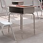 Flash Furniture Billie 24"W Student Desk with Open Front Metal Book Box, Walnut/Silver (FDDESKGYWAL)~#|#~02D8E282-DE03-465F-9F6C751A6F106EE9_sc7