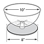 Azar 10" Countertop Display Bowl, Clear (720010)~#|#~02E3E333-94C7-42AD-8ADE2FA25CC4C7BE_sc7