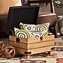 Baxton Studio Edmund Faux Leather Storage Ottoman, Dark Brown/Oak Brown (191-11904-HiT)~#|#~02F2389E-4362-453B-B0B086A86210CC99_sc7