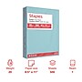 Staples Pastel 30% Recycled Color Copy Paper, 20 lbs., 8.5" x 11", Blue, 500/Ream (14786)~#|#~02F6232B-F115-4E6A-B1CB27F4C1145267_sc7