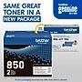 Brother TN-850 Black Toner High Yield Cartridge, 2/Pack (TN8502PK)~#|#~0312611C-7ED3-47EC-ADA18681EBCB27B6_sc7